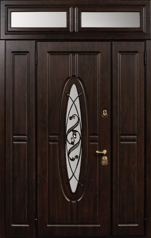 Трехстворчатая дверь с фрамугой RS-295