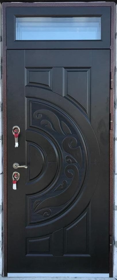 Металлическая входная дверь с фрамугой RS-801