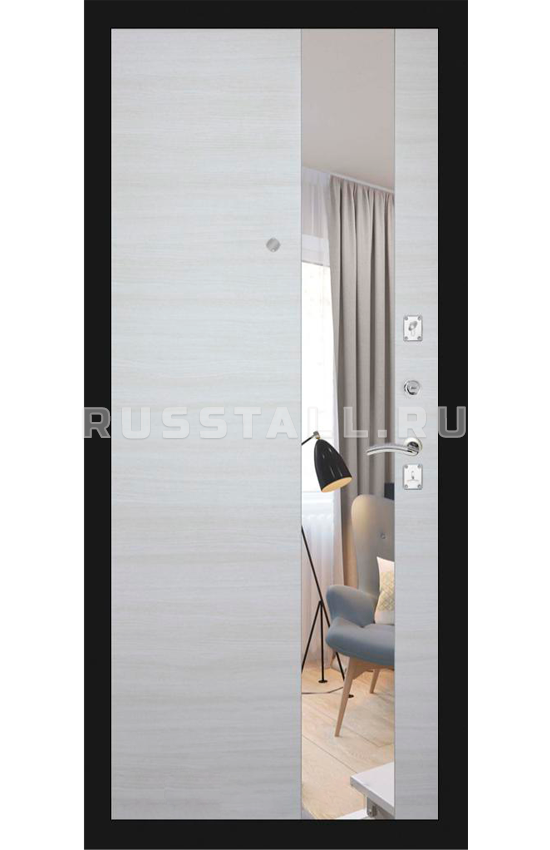Железная дверь с зеркалом RS71 - Изображение