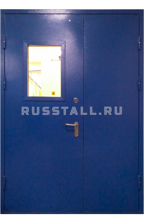 Стальная дверь со стеклом RS127 - Изображение