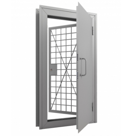 Дверь с решеткой в КХО RS-323