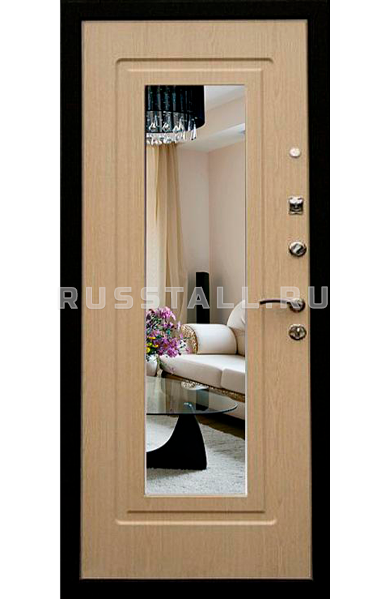 Железная дверь с зеркалом RS61 - Изображение