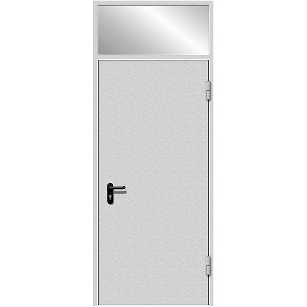 Входная дверь с остекленной фрамугой RS-281 - Изображение