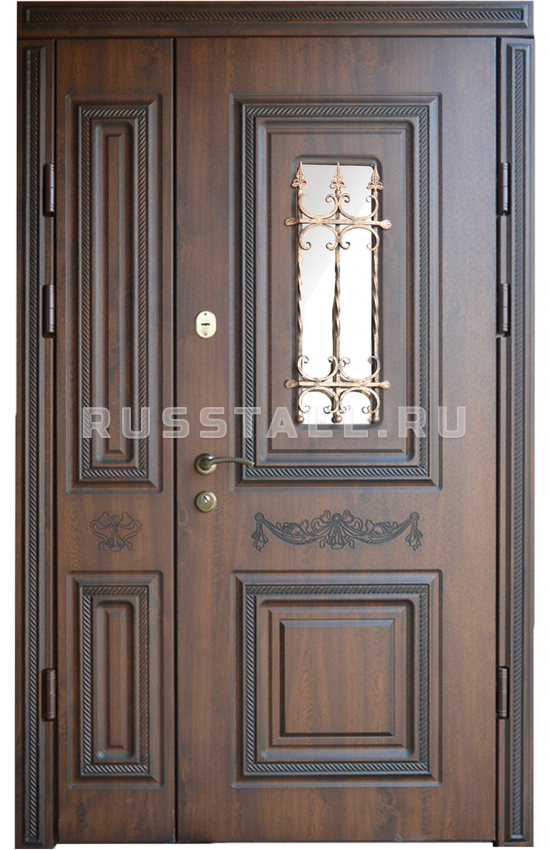 Входная металлическая дверь из массива RS88 - Изображение