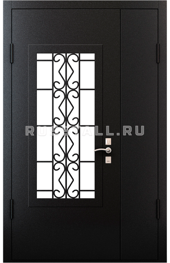 Железная двухстворчатая дверь RS37 - Изображение