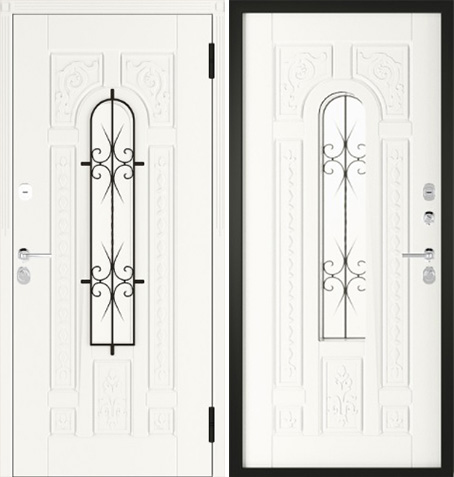 Металлическая входная дверь в частный дом RS-378