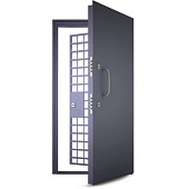 Банковская дверь с решеткой в кассу RS-362 - Изображение