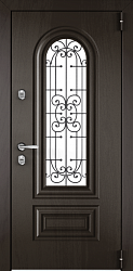 Входная дверь в частный дом с остеклением RS-383 - Изображение