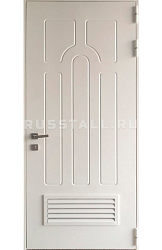 Стальная входная дверь с порошковым напылением RS116 - Изображение