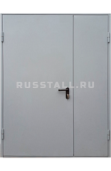 Двухстворчатая металлическая дверь RS126 - Изображение
