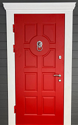 Стальная входная дверь в коттедж RS-98 - Изображение