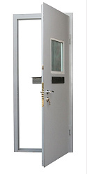 Металлическая дверь в кассу с модулем RS-343 - Изображение