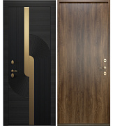 Металлическая входная дверь в частный дом RS-374 - Изображение