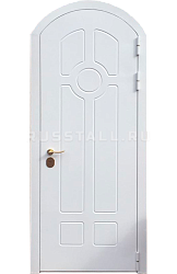 Белая парадная дверь в арку RS141 - Изображение