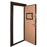 Металлическая дверь с окном в кассу RS-355 - Изображение