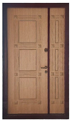 Входная дверь металлическая двухстворчатая RS871 - Изображение