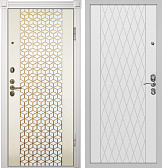 Входная дверь металлическая в частный дом RS-366 - Изображение