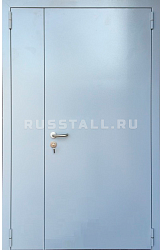 Двухстворчатая железная входная дверь RS125 - Изображение