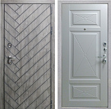 Входная металлическая дверь в частный дом RS-363 - Изображение