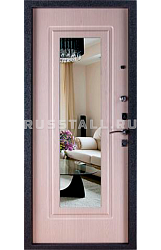 Стальная дверь с зеркалом RS63 - Изображение